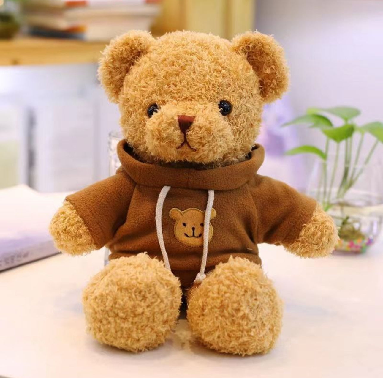 Peluche osito sudadera marrón 30cm
