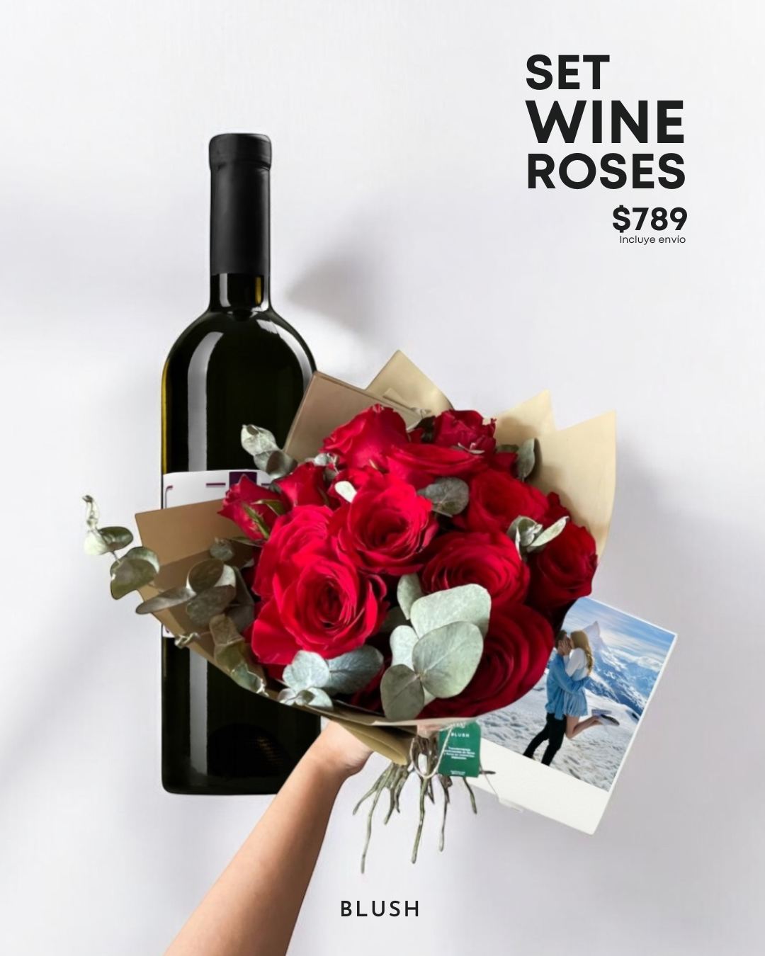 Set Wine Roses