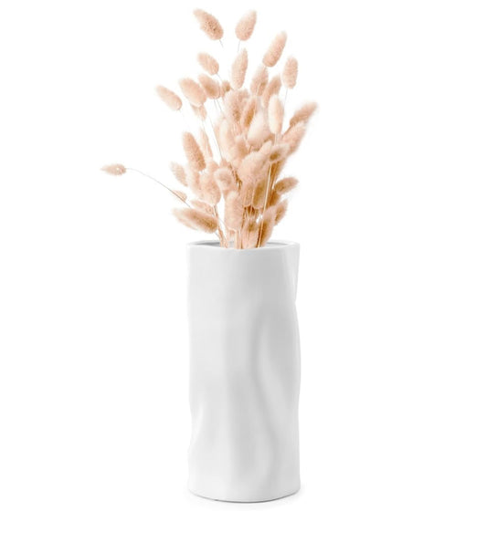 Jarrón blanco decoración 25cm